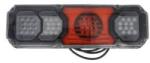 WAŚ Lampa Spate Dreapta (led 12/24v cu Semnalizare Lampa Anti-ceata Lampa Mers Inapoi cu Lumini Frana Lumini (2525 DD P BLACK W281D DD)