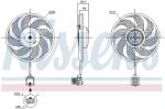 NISSENS Ventilator racire radiator CHEVROLET CORSA/CORSA pick-up OPEL COMBO/CORSA C/TIGRA TwinTop VAUXHALL COMBO Mk 2/COMBO (85596)