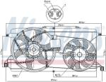 NISSENS Ventilator racire radiator FORD TRANSIT/TRANSIT TOURNEO (85826)