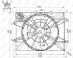 NRF Ventilator Radiator HYUNDAI GRANDEUR/SONATA 6 KIA OPTIMA (47564)