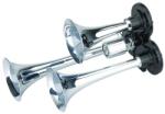 AKUSAN Claxon (pneumatic, 118db, Metal, Cromat; cu O Electrovalva) (UN-AH-019)