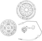 FORD Kit Ambreiaj cu Rulment Hidraulic Ford Fiesta Vii Transit Courier B460 1.5d 02.14- FORD FIESTA 7/TRANSIT COURIER (2270472)