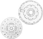 FIAT Kit Ambreiaj (250mm) Fiat Ducato 2.3d 07.06- FIAT DUCATO (71794918)