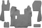 F-CORE Covorase Auto pe Intregul Etaj Eco-leather Q (material - Piele Matlasată Eko pentru Transmisie Manuala Scaune Standard (F-COREFL05GRAY)