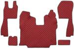 F-CORE Covorase Auto pe Intregul Etaj Piele Eco Q (material - Piele Matlasată Eko Scaune Standard - Nu Recaro Transmisie (F-COREFL10RED)