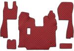 F-CORE Covorase Auto pe Intregul Etaj Eco-leather Q (material - Piele Matlasată Eko pentru Transmisie Manuala Scaune Standard (F-COREFL05RED)