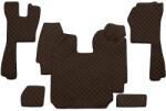 F-CORE Covorase Auto pe Intregul Etaj Eco-leather Q (material - Piele Matlasată Eko Transmisie Automata) Scania R I 03.04-09.22 (F-COREFL03BROWN)