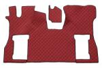 F-CORE Covorase Auto pe Intregul Etaj Scaun Pneumatic pentru Pasageri Eco-leather Q (material - Piele Matlasată Eko) Scania S (F-COREFL38RED)