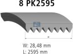 DT SPARE PARTS Curea Accesorii Transmisie (8pk2595) Scania 4 Bus Dc9.01-dsi9e. 01 08.97-09.10 SCANIA 4 - series (1.21852)