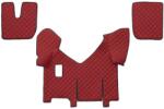 F-CORE Covorase Auto pe Intregul Etaj Versiune cu Frigider Piele Eco Q (material - Piele Matlasată Eko pentru Transmisie (F-COREFL44RED)