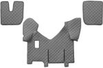 F-CORE Covorase Auto pe Intregul Etaj Versiune cu Frigider Eco-leather Q (material - Piele Matlasată Eko pentru Transmisie (F-COREFL44GRAY)
