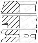 GOETZE Inel Compresor (diametru 70mm Std 2/4mm Setat pentru 1 Piston) Fiat Iveco (08-207000-00)