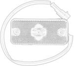 OE IVECO Lampa Gabarit Stanga Galben W5W 12/24v Iveco Eurostar Eurotech Mh Eurotech Mp Stralis I Trakker I 01.92 (504097924)