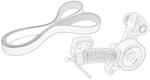 VOLVO Set Curea Accesorii Transmisie cu Intinzator Volvo S60 Ii S80 Ii S90 Ii V40 V60 I V60 Ii V70 Iii V90 Ii XC40 XC60 I (31480361)
