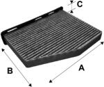 VALEO Filtru Habitaclu cu Carbon Activ Audi A3 Q3 Tt Seat Alhambra Altea Altea Xl Leon Toledo Iii Skoda Octavia I Octavia Ii (VAL698801)