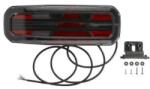 WAŚ Lampa Spate Stanga (led 12/24v cu Semnalizare Lampa Anti-ceata Lampa Mers Inapoi cu Lumini Frana Lumini Parcare/Pozitie (2368L 4SS BLACK W277 LINE)