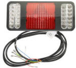 HELLA Lampa Spate Stanga (led 24v Alb/Rosu/Transparent cu Semnalizare Lampa Anti-ceata Lampa Mers Inapoi cu Lumini Frana (2VP345 900-131)