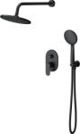 Cersanit Luna set de duș ascuns cu duș de ploaie negru S1057-017 (S1057017)