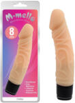 M-mello Szexjáték Rezgő, 7 funkció, vízálló 19, 5 cm hús színű