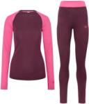 Kari Traa Дамско мериносово термобельо Kari Traa Women's Kaia Set Merino base layer - Wine (115-2569-0414)