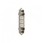 Lampa Italia Bec led sofit rosu 12 Led SMD - 11x43 mm (97584)