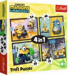 Trefl - Puzzle 4 contra 1: Minioni și monștri - 1 - 39 piese Puzzle