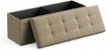  Tároló puff 110x38x38 cm barna mazie (LSF077R01V2V1)