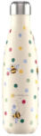 Chilly's Seria Emma Bridgewater Sticlă Termos Din Oțel Inoxidabil Fără BPA 500ml Polka Dot & Bees 22539 (22539)