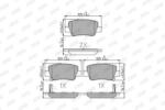 JURID set placute frana, frana disc JURID 572627J (572627J)