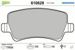 VALEO set placute frana, frana disc VALEO 610629 (610629)