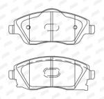JURID set placute frana, frana disc JURID 573011J (573011J)