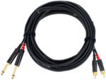  Cablu audio Cordial CFU 6 PC, 2 Jack- 2 RCA, 6m (55915)