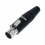  Conector mini xlr 4 poli Rean RT4FC-B (234345)