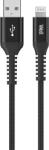  Cablu Lightning Well, 1 metru, Negru (59569)