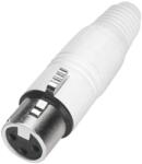  Conector XLR mamă Adam Hall Connectors 7931, 3 pini, alb (59618)