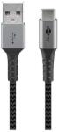  Cablu USB 2.0 A tata - USB-C, 1m, gri/argintiu, Goobay (61449)