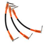Ortega Guitars Patch Cable 18cm Jack-jack cotit, Economy Series OECPA3-06 (61801)