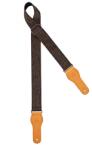 ORTEGA GUITARS Curea chitară Ortega OCS-200 Antracit - bumbac 100%, piele eco, reglabilă (61844)