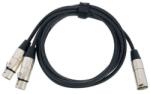 Kirlin Cablu XLR tata la 2 XLR mama Kirlin Y-301-06 BK (503902)