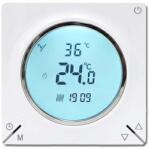 Techstar Termostat Techstar® TH-12, Ecran Digital, Incastrabil, 16A, 3500W, Alimentare 220V, Senzor Pardoseala, Alb (SKU2035)