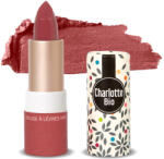 Charlotte Bio Ruj BIO mat Rouge Rose, cu unt shea, ulei ricin si unt jojoba Charlotte Bio (11359)