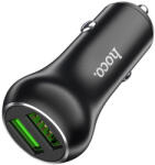 HOCO Premium Product Incarcator Auto 2xUSB-A, QC 3.0, 36W, 3A, Hoco (Z37 Sharp), Black (6931474733795)