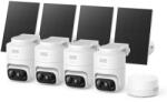 Anker C37 HomeBase Mini videómegfigyelő készlet + 4 db 2K intelligens CCTV forgatható és dönthető kamera napelemmel együtt (E814X326)