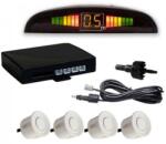 Techstar Set Senzori parcare auto detector parktronic display radar monitor 4 senzori ALB (SKU0706)