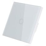 Techstar Intrerupator Touch Techstar®, Sticla Securizata, Design Modern, Iluminare LED, 1 Faza, Alb (SKU1608)