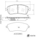 FEBI Set Placute Frana Fata Ford Ka+ Iii 1.2/1.5d 06.16-12.20 FORD KA+ 3 (FE172173)