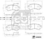 FEBI Set Placute Frana Fata Citroen Jumper Iii Fiat Ducato Opel Movano C Peugeot Boxer 2.0d-electric 04.06- CITROEN JUMPER 3 (FE180899)