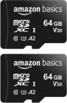Amazon microSDXC 64GB A2/V30 2-Pack (LSMICRO64GU3D)