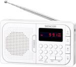 Sencor SRD 216 WH hordozható FM PLL rádió Bluetooth, USB és microSD lejátszással, fehér