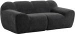 HOMCOM Canapea 2 Locuri din Chenille Fără Structură, cu Șezut Larg și Brațe Largi, 174x91x61 cm, Gri Închis | Aosom Romania (83B-971V00CG) Canapea